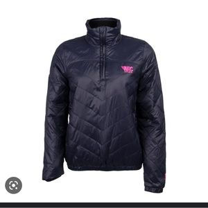 Barstool NRC Lightweight Puffer, Navy w/Pink - Large